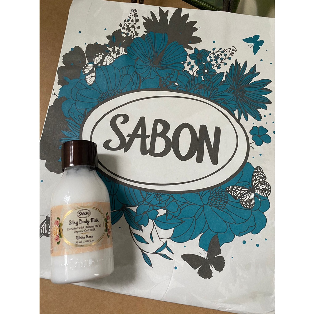 (全新優惠)SABON / 白玫瑰絲綢身體乳液 50ml