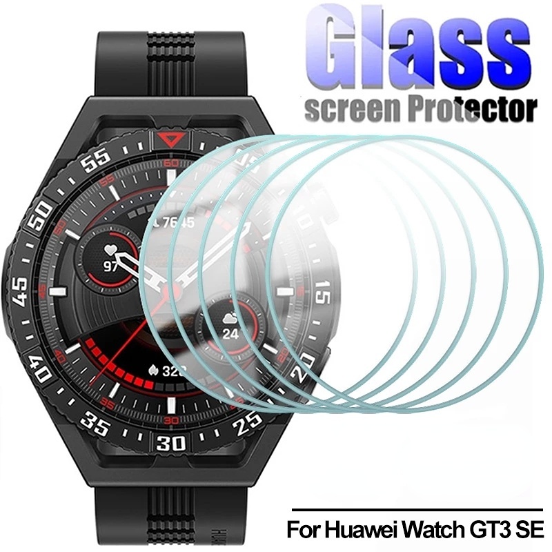 手錶 GT3 SE 透明防刮膜智能手錶鋼化玻璃屏幕保護膜華為手錶 GT3 SE 全覆蓋手錶鋼化玻璃屏幕保護膜