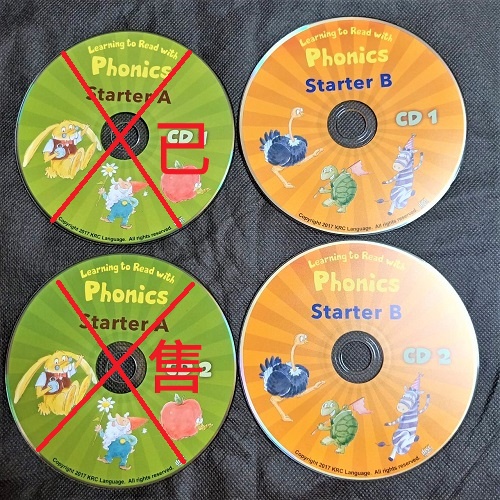 二手裸片》Learning to Read with Phonics Starter A、B★各附2片CD★可分售