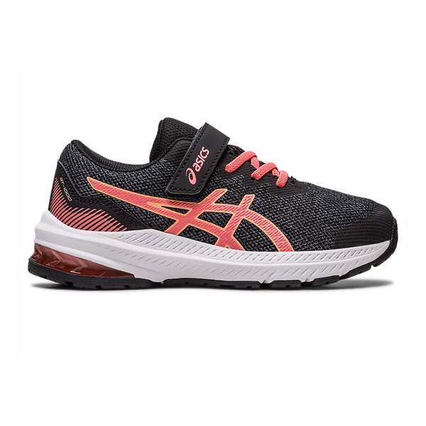 Asics Gt-1000 11 PS 中童 運動鞋 跑步 輕量 舒適 緩衝 黏帶扣 黑粉 [1014A238-009]