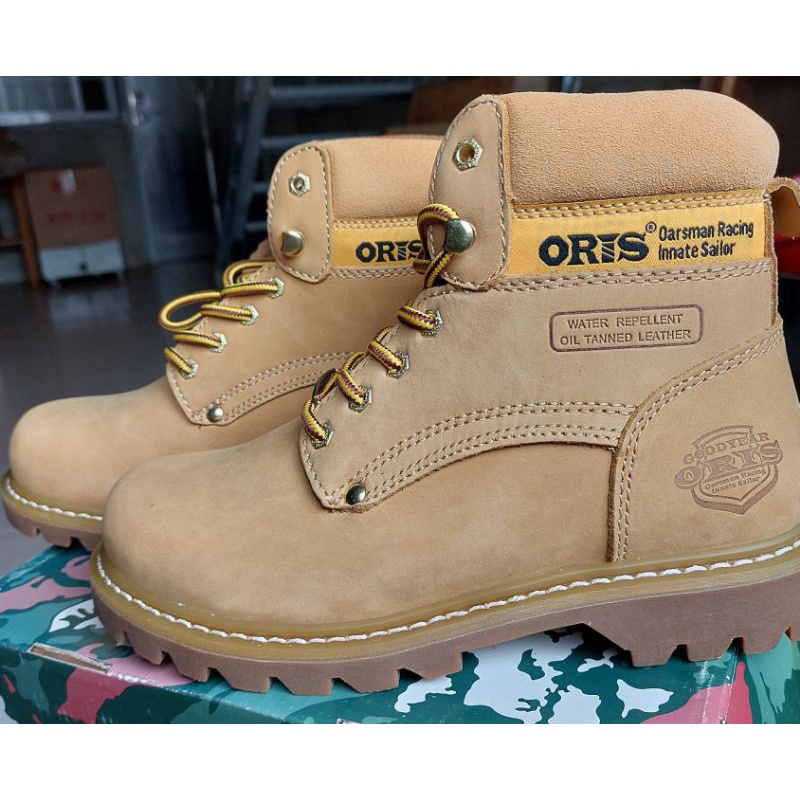 ORIS馬丁靴大黄靴冬季工装靴真皮雪地靴踢不烂美式复古鞋-6 40號