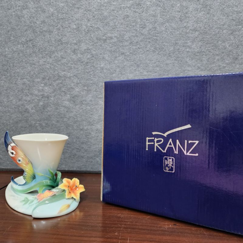 法藍瓷蝴蝶杯盤FZ01673絕版品 FRANZ PORCELAIN COLLECTION