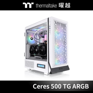 曜越 勁透 Ceres 500 TG ARGB 中直立式 機殼 雪白版 CA-1X5-00M6WN-00