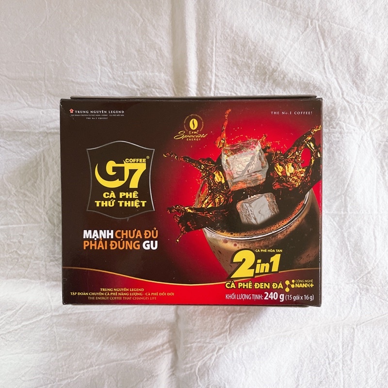 「附發票🧾」 越南🇻🇳 G7 二合一咖啡 咖啡 二合一 二合一即溶咖啡 15入/1盒 240g