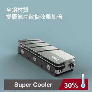 【TEKQ 】Super Cooler PCIe NVMe M.2 2280 SSD 散熱條 散熱片 散熱器 N91