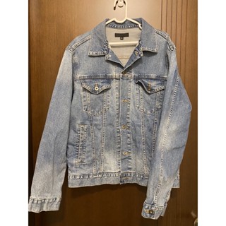 優衣庫 九成新 二手 UNIQLO 男裝 牛仔外套 藍色 size:XL