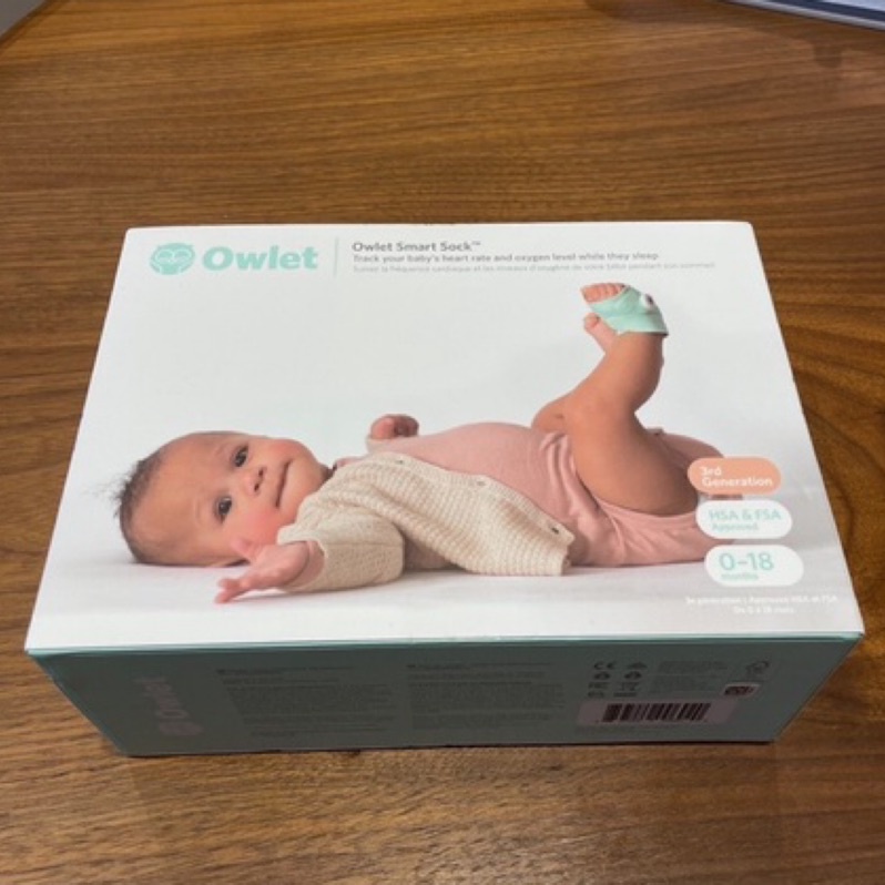 《二手極新》Owlet Smart Sock 3 嬰兒血氧監測襪