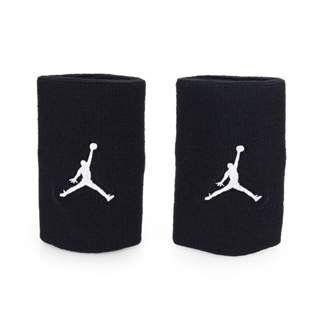 NIKE Jordan Jumpman單色腕帶(飛人喬登 籃球 NBA 護腕 一雙入 黑白