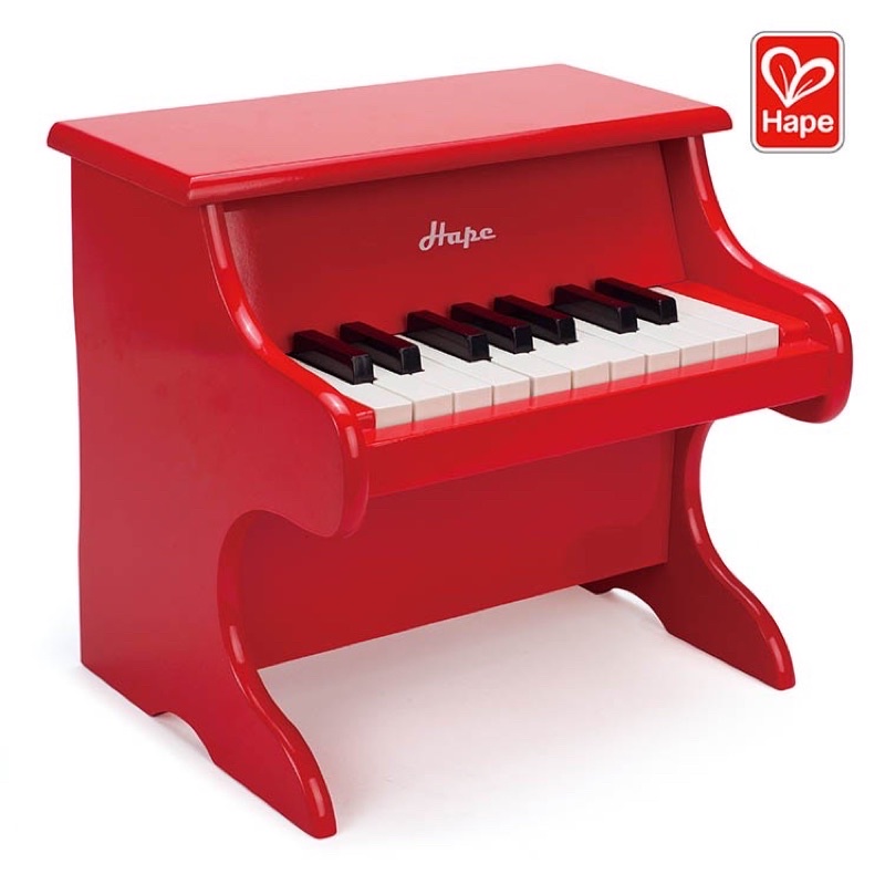 HAPE小小音樂家紅色小鋼琴 音樂啟蒙玩具 【樂貝特】