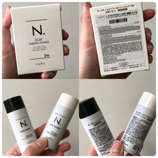 日本Napla 娜普菈 N.系列炫彩洗髮精&護髮乳 補色洗髮 棕色 40ml 旅行組（全新未使用）