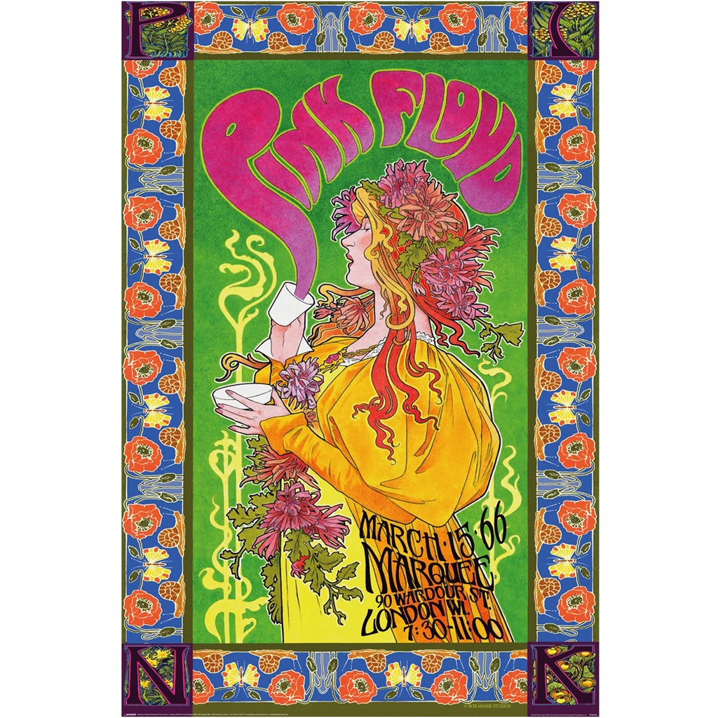 【平克佛洛伊德】PINK FLOYD '66 海報/鮑伯·馬塞