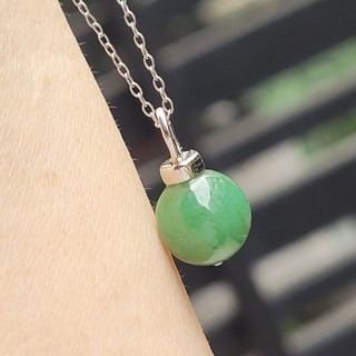 嗨，寶貝銀飾珠寶* 緬甸玉A貨 翡翠飾品☆925純銀 保證A貨 特色珠 冰糯種 飄辣陽綠翡翠 吊墜