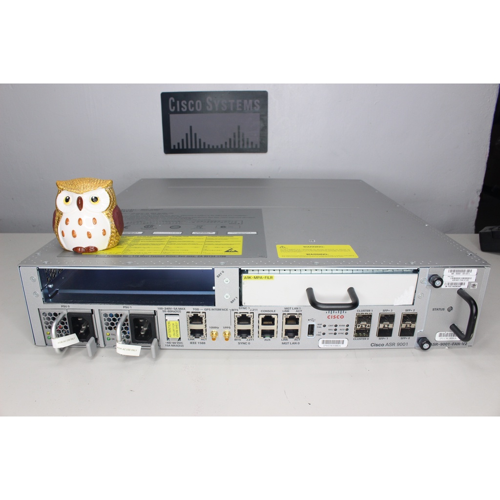 Cisco ASR-9001 4-Port 10GbE ASR 9001 Router 2x A9K-750W-AC