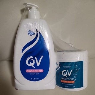 QV 高效修護保濕組修護乳膏450G + 乳液1L