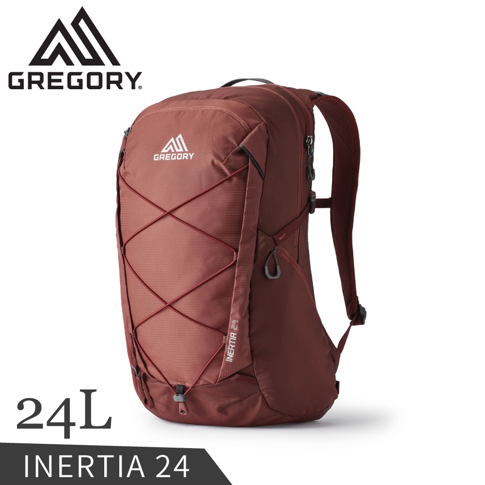 【GREGORY 美國 24L INERTIA 多功能登山背包《磚石紅》】141339/雙肩背包/後背包/健行背包