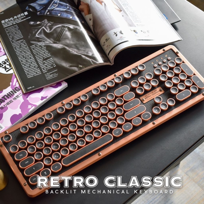 （二手）AZIO Retro classic 打字機鍵盤