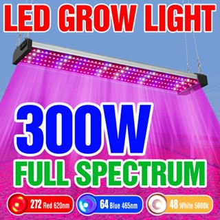 植物生長燈 Led 全光譜量子板燈水培 300W 200W 100W 溫室植物燈育苗帳篷