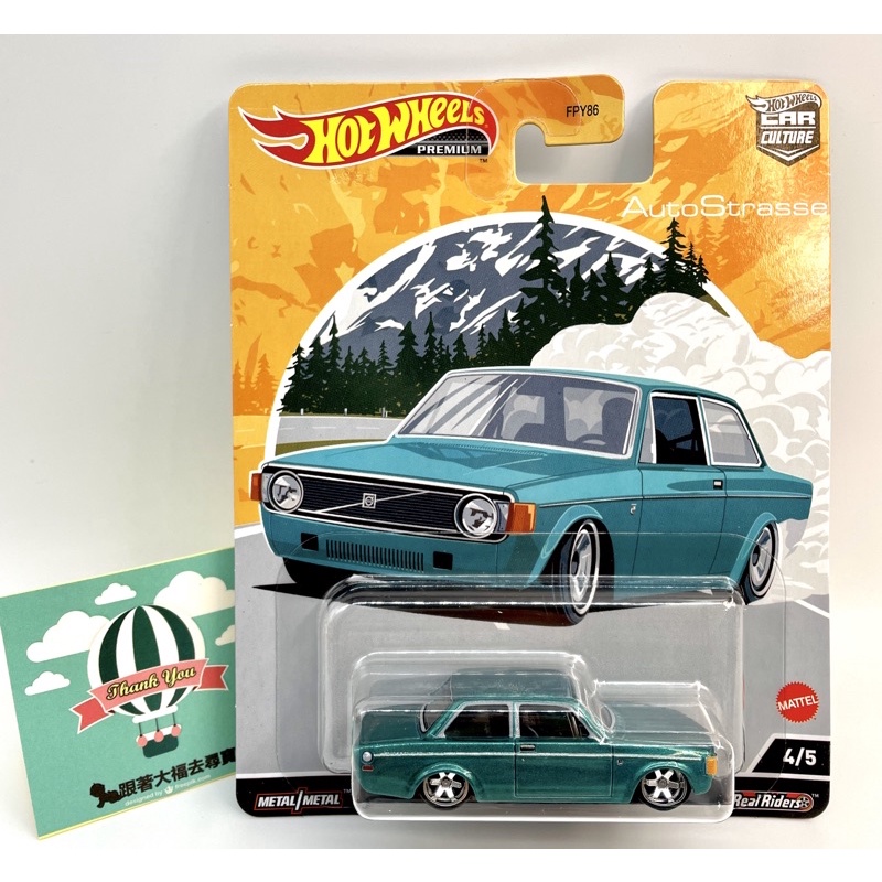 現貨 全新Hot Wheels Premium風火輪 - 73 Volvo 142 GL 汽車文化