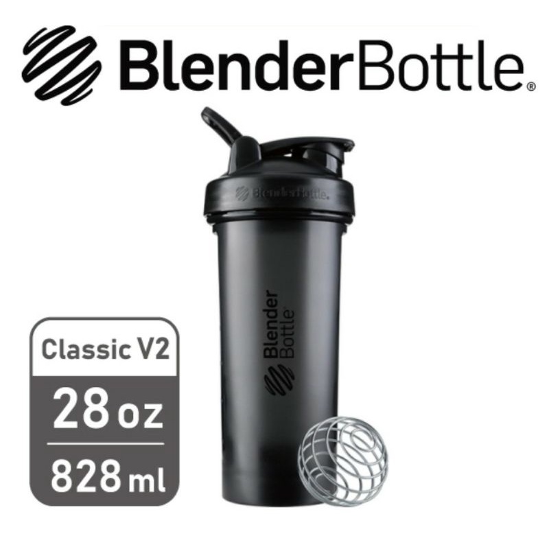 【美國 Blender Bottle】Classic V2 經典搖搖杯 28oz/828ml 神秘黑