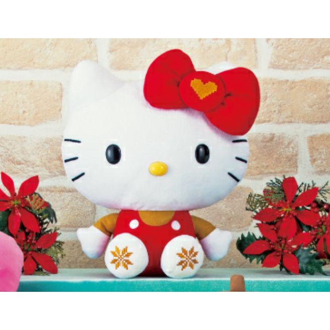 snowの日貨★日本正版景品三麗鷗Hello Kitty北歐刺繡娃娃