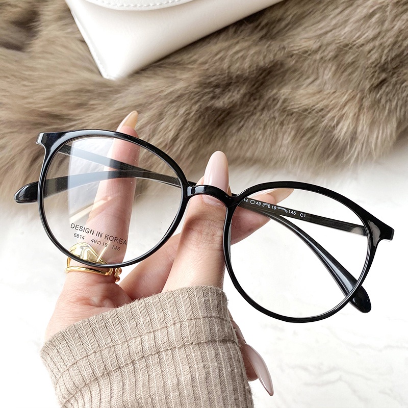 眼鏡防輻射眼鏡女式防藍光護目鏡 TR90 輕便佩戴舒適可升級鏡片學生眼鏡便攜眼鏡盒