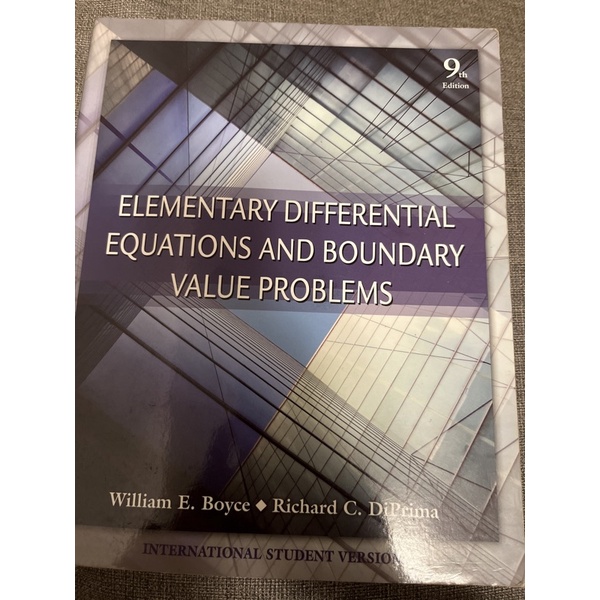 Elementary Differential Equations And Boundary Value Problem