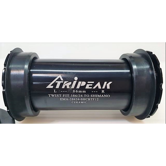 Tripeak BB386 TO Shimano 對鎖式陶瓷BB -EMA-38624-SHCBTF12 CERAMIC