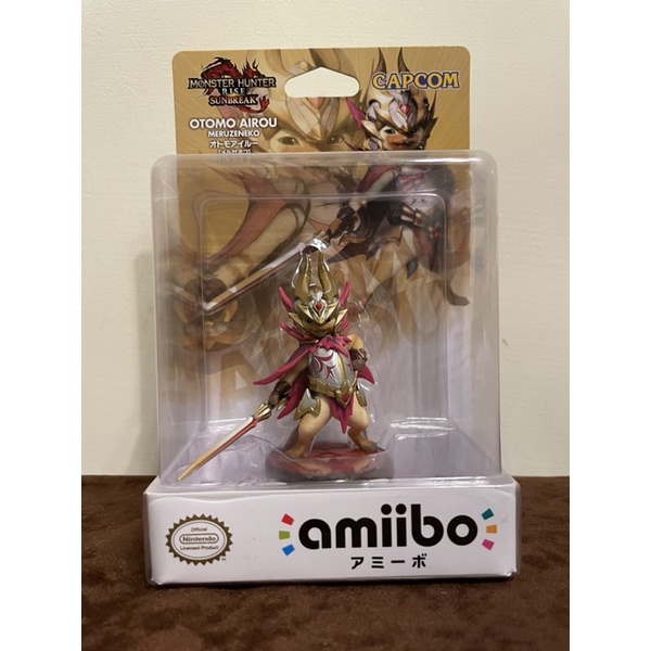 正版 任天堂 魔物獵人 崛起 破曉 Amiibo 爵銀龍 艾路 貓 MONSTER HUNTER OTOMO AIROU