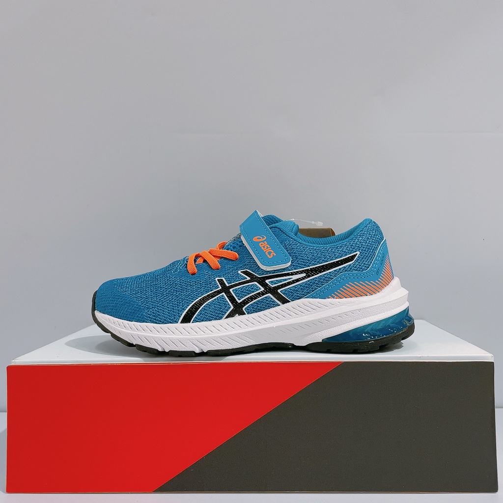 ASICS GT-1000 11 PS 中童 藍色 魔鬼氈 輕量 透氣 緩震 運動 休閒鞋 1014A238-421