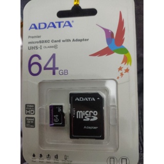 威剛 ADATA/ microSDHC /UHS-I C10 /高速記憶卡 /64G（全新）