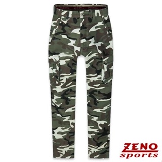 ZENO傑諾-保暖刷毛迷彩休閒褲-棕綠 30-42