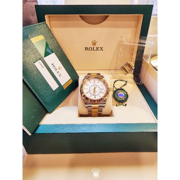 ROLEX 勞力士 Sky-Dweller 326933 天行者半金 沙羅系統 年曆錶 兩地時區 自動上鍊 2019保單