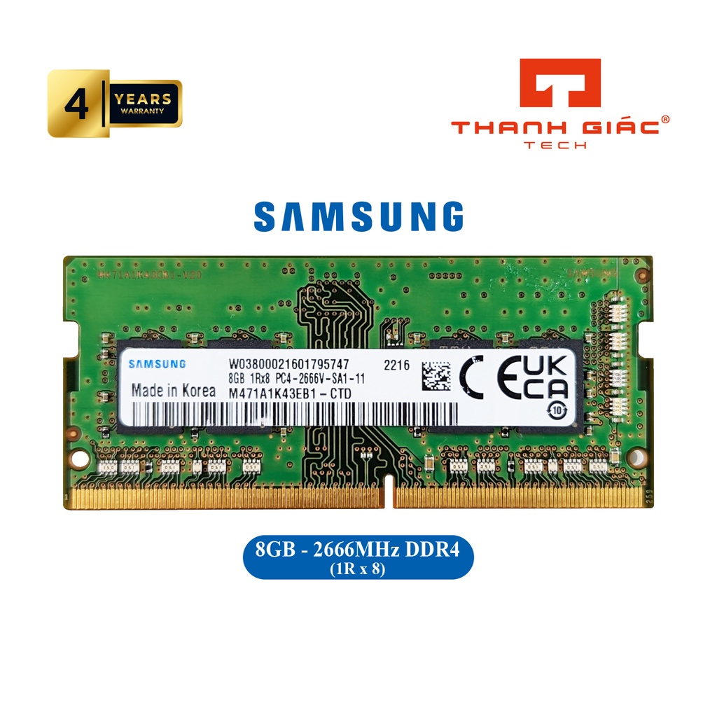 筆記本電腦 RAM DDR4 三星,Sk hynix,Micron 8GB bus 2666 進口正品 -