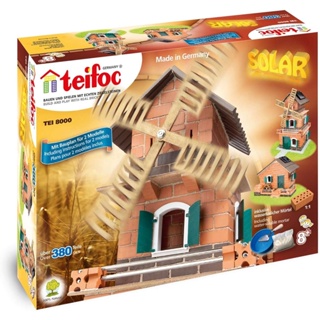 【德國Teifoc】德國Teifoc 益智磚塊建築玩具 TEI-8000 太陽能屋風車
