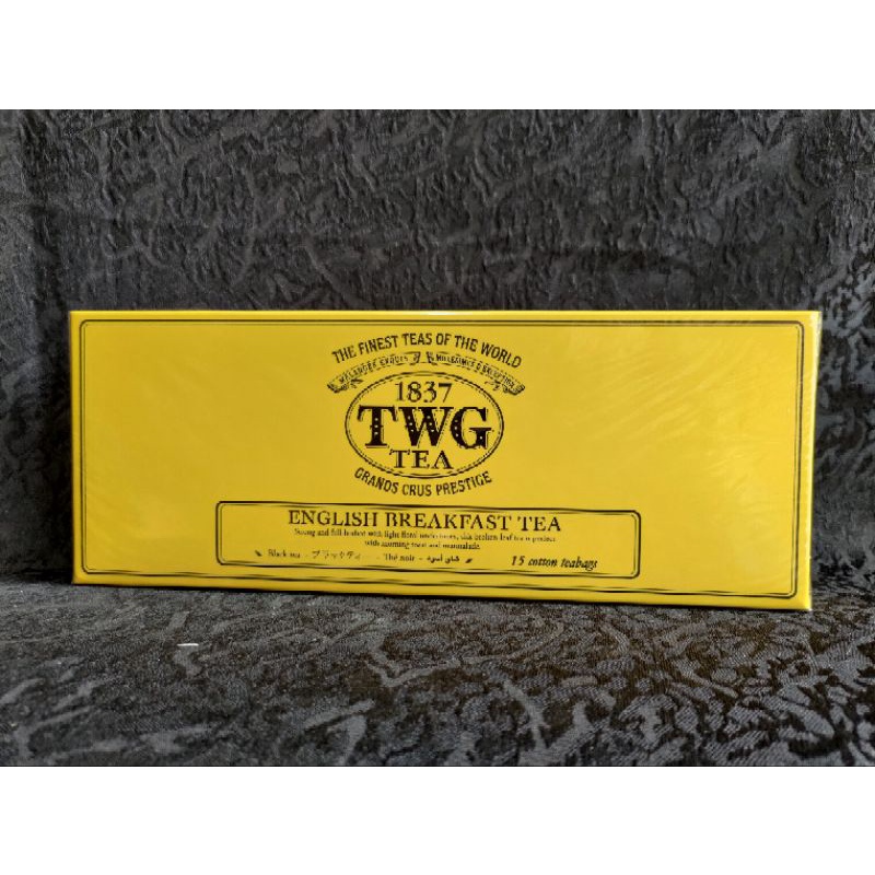 【TWG Tea】英式早餐茶 手工純棉茶包 15包/盒