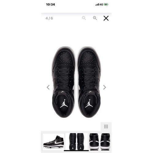新品上架夢幻Nike Jordan 1 Retro 高筒棒球鋼釘鞋