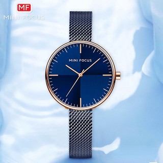 附發票【MINI FOCUS專櫃正品 台灣品牌店】2026新款品牌簡約超薄女手錶日本機芯防水精鋼米蘭表帶進口機芯非機械錶