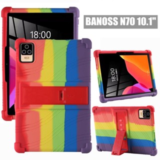 BANOSS N70 10.1 英寸平板電腦保護套超級防震軟矽膠保護套支架保護套