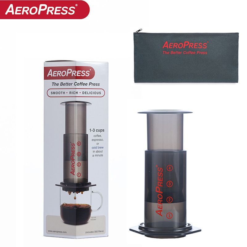 【開心咖啡 免運】 美國原裝第五代Aeropress 愛樂壓咖啡壺便攜版法壓壺 標準版 Q08I