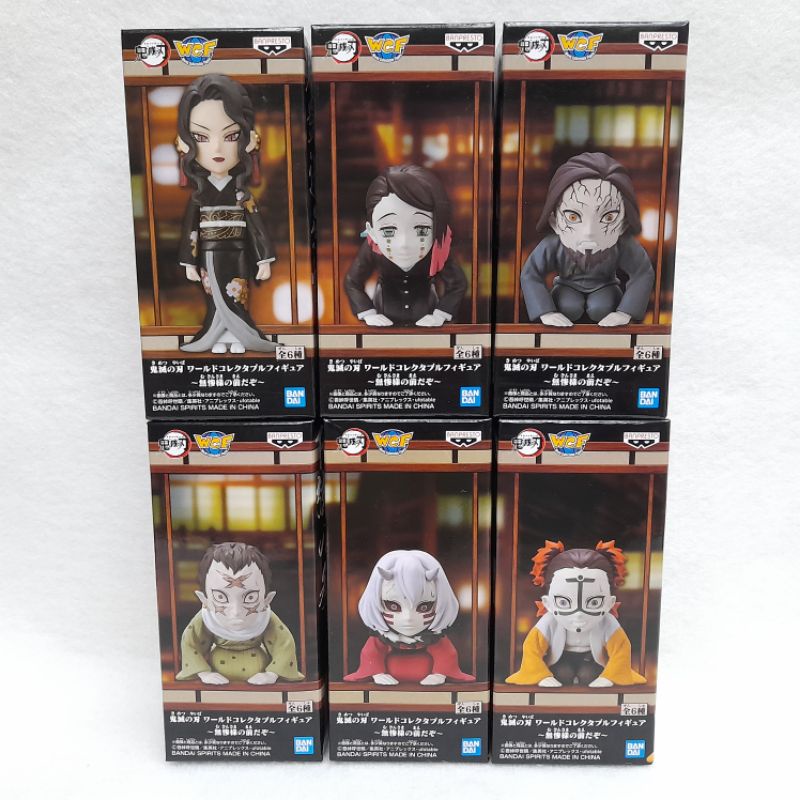 日版 鬼滅之刃 WCF 單售 在無慘大人面前 BANPRESTO 鬼舞辻無慘 魘夢 下弦 景品 公仔