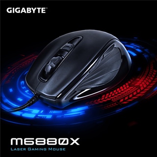 【台南個人自售】技嘉 GIGABYTE GM-M6880X 雷射滑鼠 可變速類雷射技術 有線USB滑鼠 現貨 快速出貨