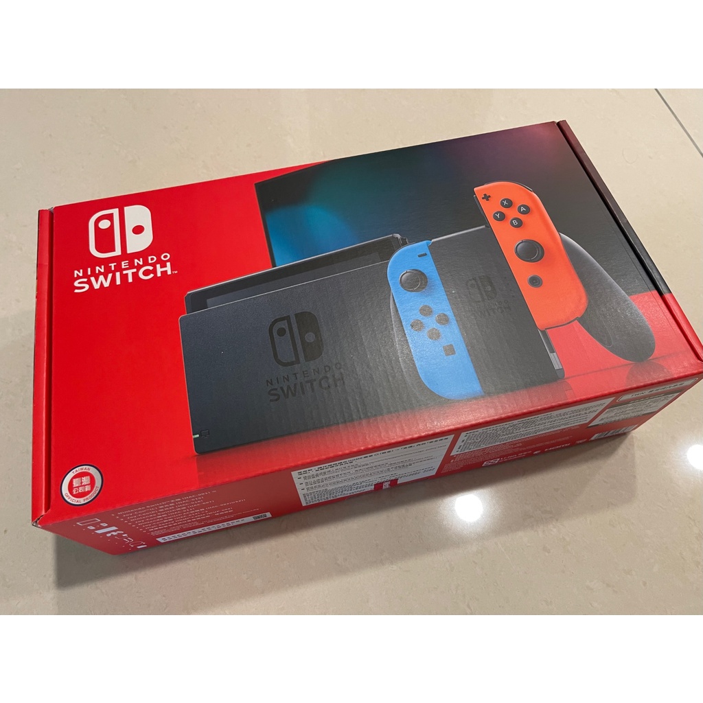 全新大特價 NS 任天堂 Nintendo  Switch《電力加強版主機》電光藍 / 電光紅版（台灣公司貨）