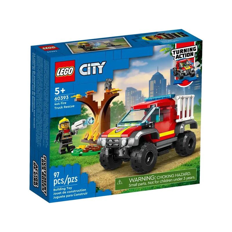 樂高 LEGO 60393 CITY系列 4x4 消防車救援
