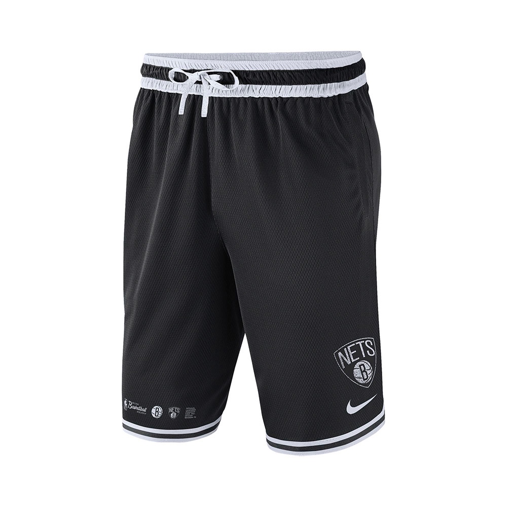 NIKE 短褲 DRI-FIT NBA 籃球褲 布魯克林籃網 黑色 男 DH9166-010