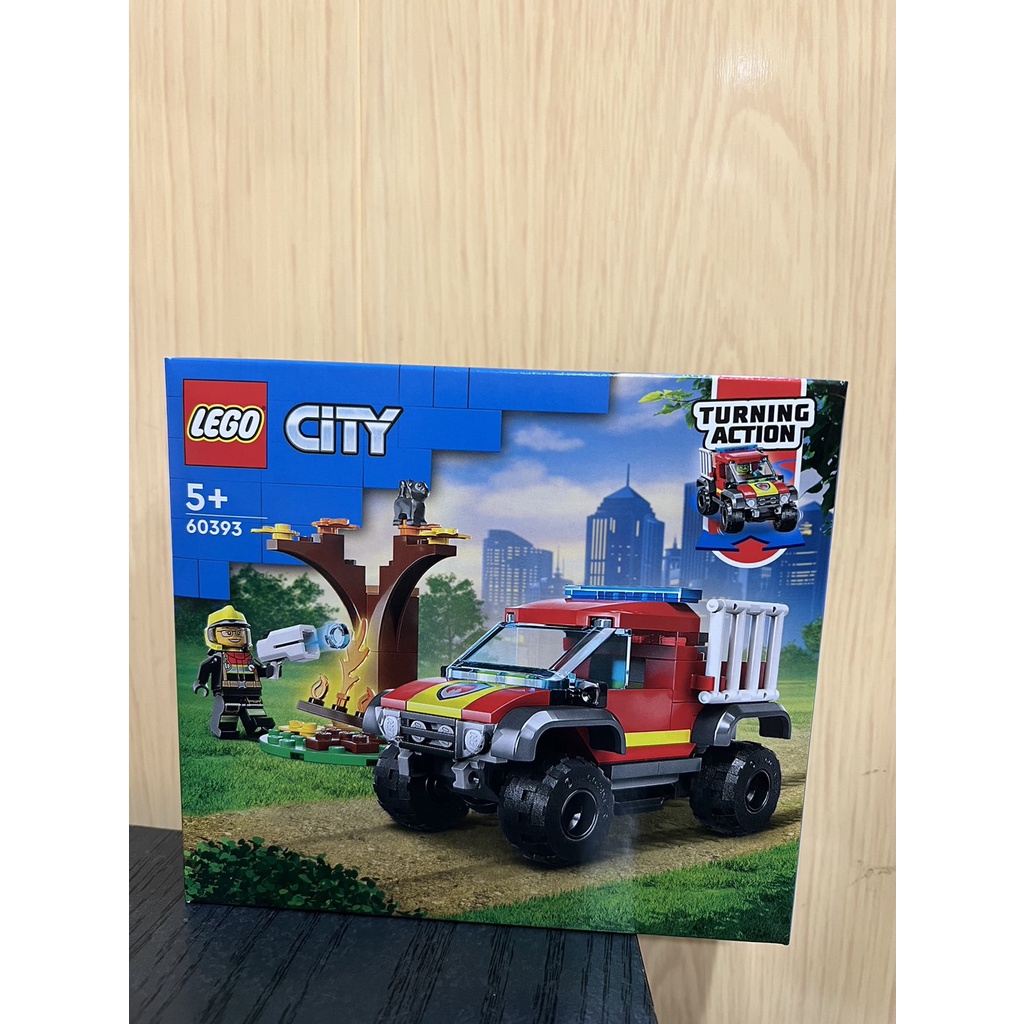 JCT- LEGO樂高 City系列 4x4 消防車救援 60393