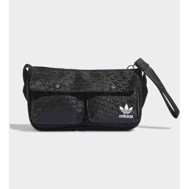 Adidas 愛迪達MINI AIRLINER黑色斜背側背小包HK0120/全新