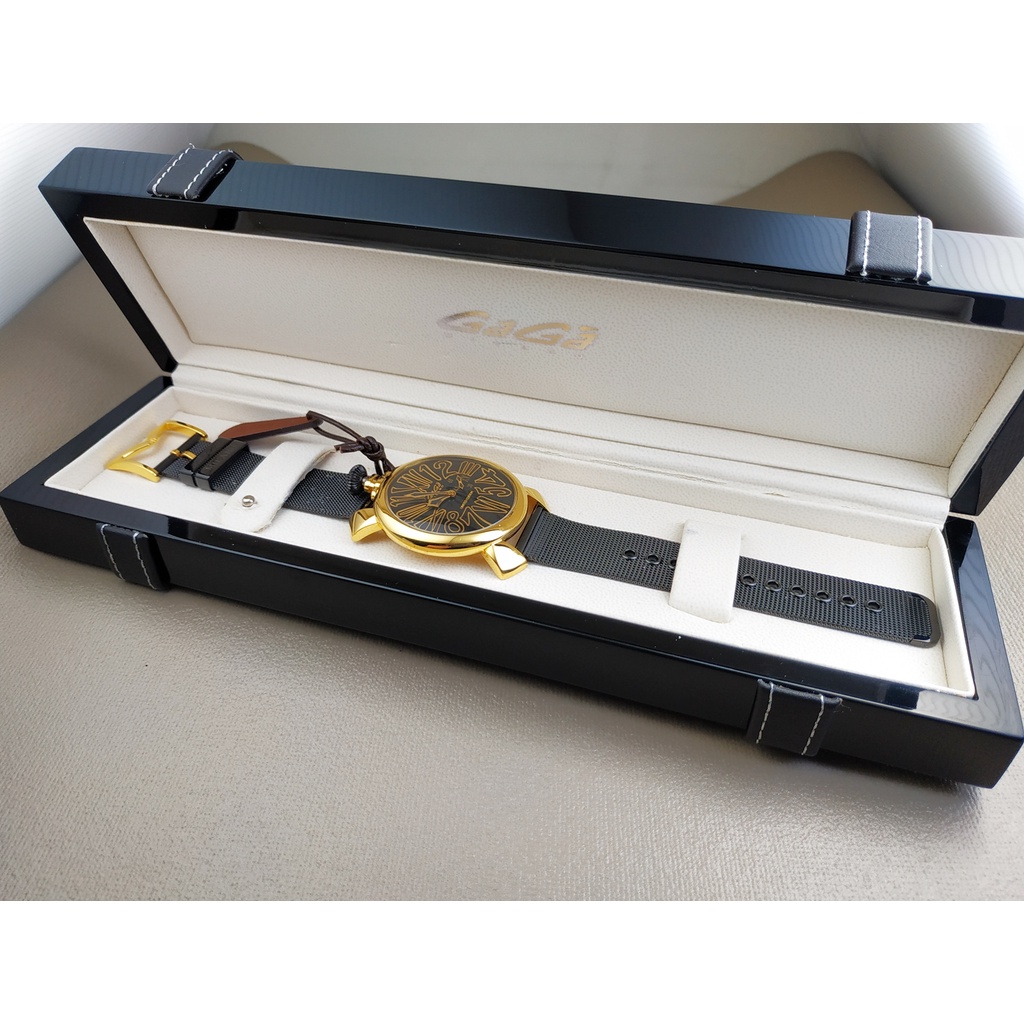 【原裝中古美品】義大利 精品手錶 GAGA Milano MANUALE 46 限量款 Limited Edition
