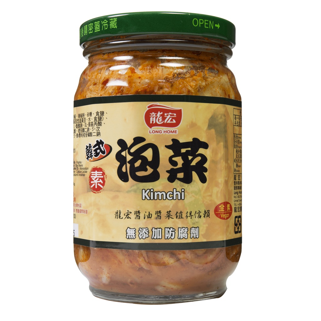 【君內食品】雲林特產 西螺名產 龍宏 素韓式泡菜 390g 素食 現貨