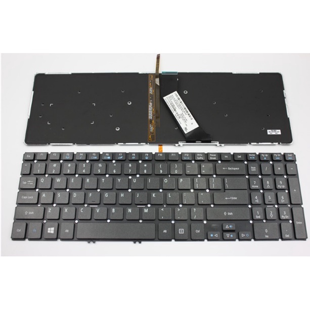 宏碁acer Aspire V15 T5000 N15W7 N15W6 N15Q12 V5-591G 筆電鍵盤英文有背燈