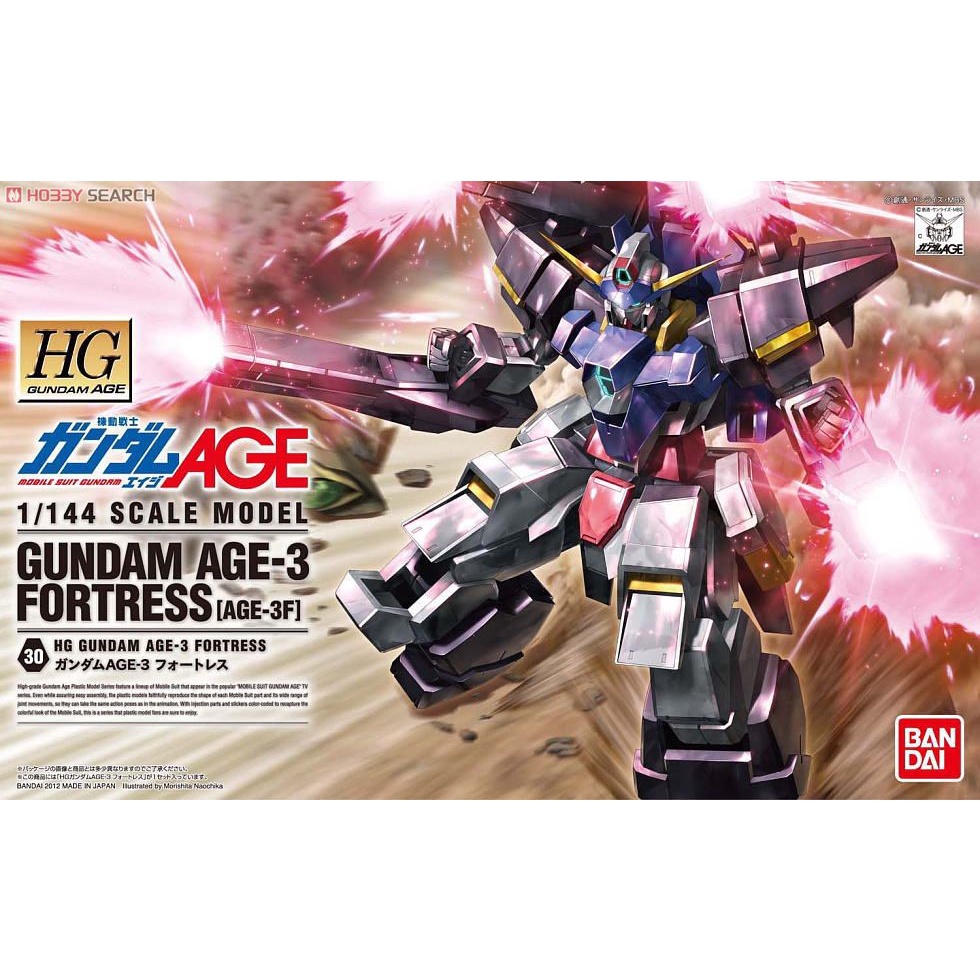 BANDAI 萬代 HG AGE 1/144 鋼彈 AGE-3 要塞型 組裝模型 東海模型